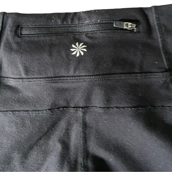ATHLETA ‎ Power Kick Wide Leg Capris Leggings Black Size Small - Picture 9 of 11